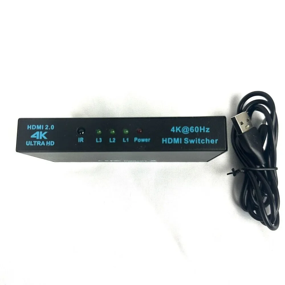 SGEYR HDMI 2.0 Switch Splitter 3 Port 4K HDMI Switch 3 in 1 Out HDMI 4K Ultra HD